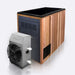 iCoolsport MiPod Pro Cedar with External Turbo Chiller look of the bath with chiller without the stair